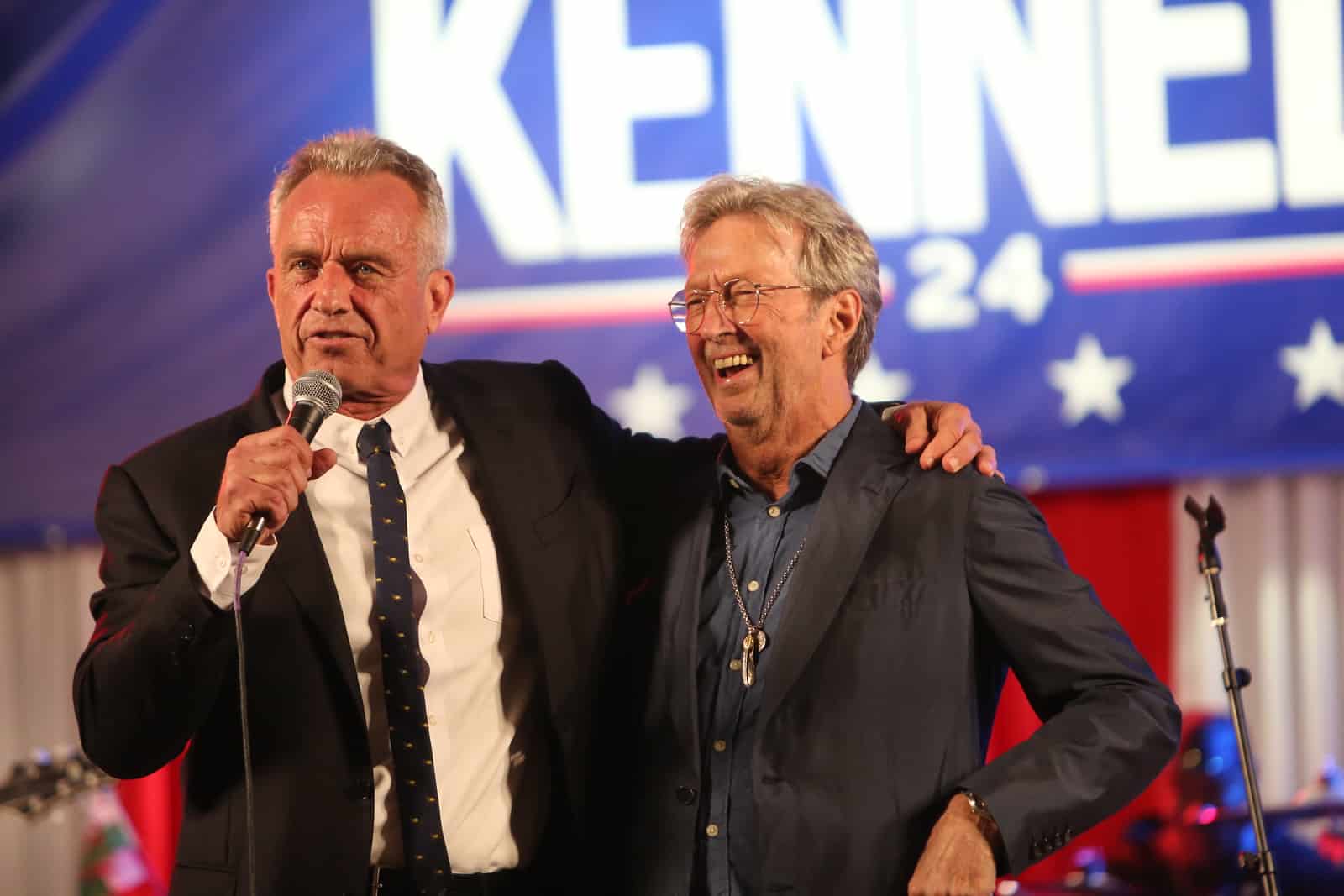 Eric Clapton Performance Raises $2.2 Million for Kennedy Campaign Eric Clapton Performance Raises $2.2 Million for Kennedy Campaign