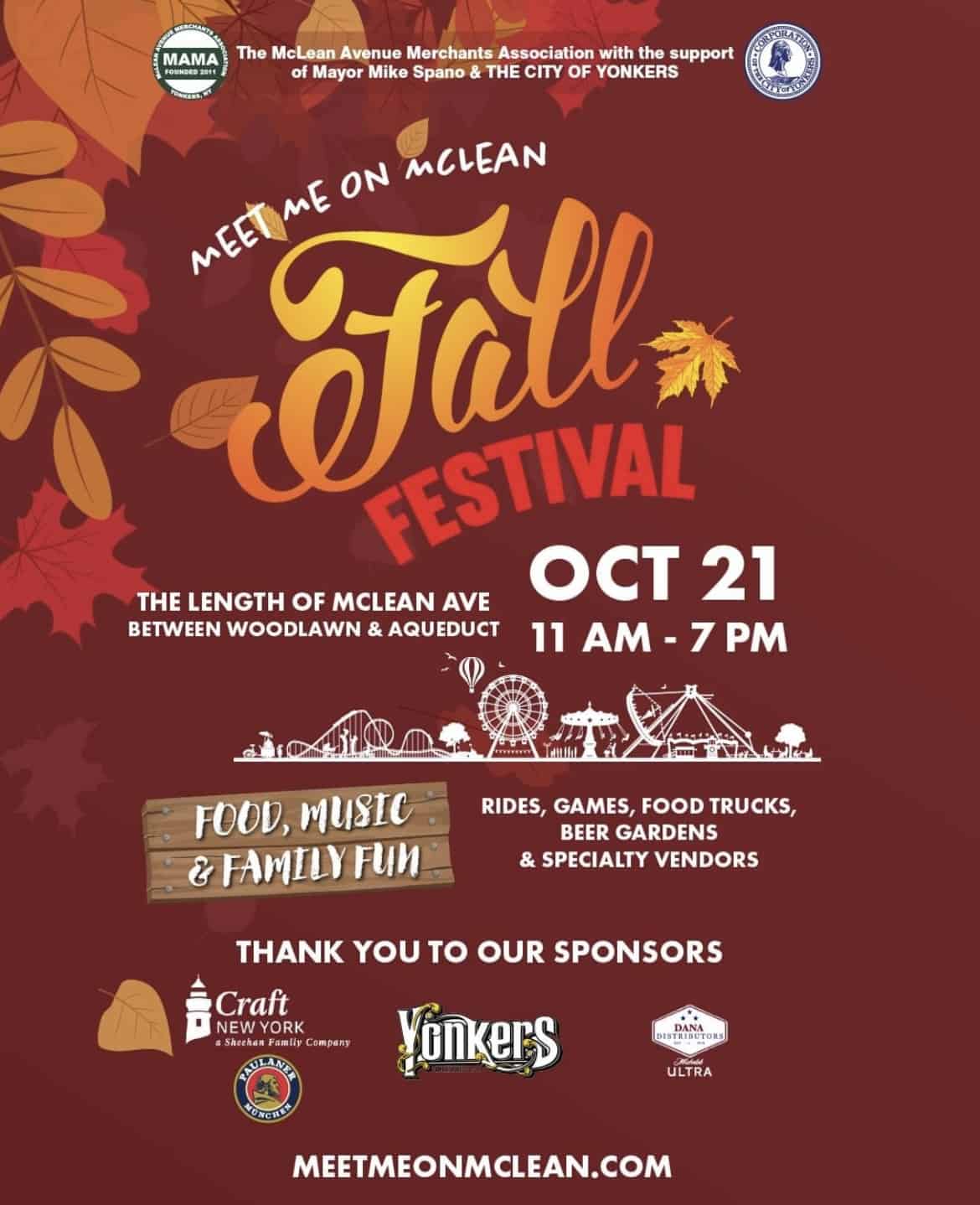 Meet Me on McLean Avenue for 2023 Fall Festival October 21, 11am7pm