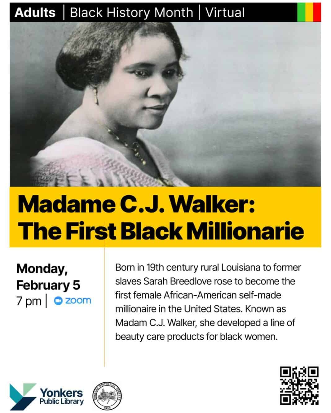 Learn About Madame CJ Walker: The First Black Millionaire | Yonkers Times