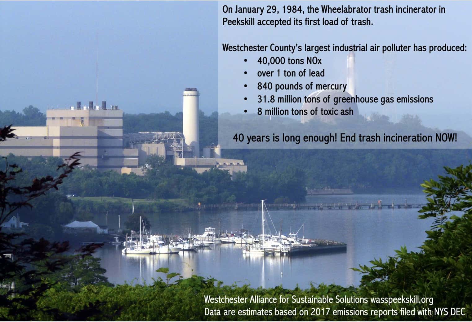 Environmental Justice for Peekskill: At 40, It’s Time to Blow Out the Candles on Westchester’s Trash Incinerator-Wheelabrator Environmental Justice for Peekskill: At 40, It’s Time to Blow Out the Candles on Westchester’s Trash Incinerator-Wheelabrator