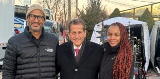 Filming at San Martino Yonkers Restaurant for Starz Series “Raising Kanan,” About 50 Cent