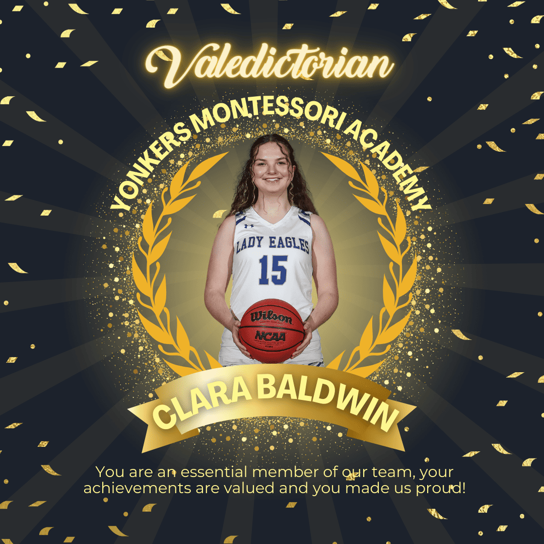 Congratulations YMA Valedictorian & Three Sports Star Clara Baldwin Congratulations YMA Valedictorian & Three Sports Star Clara Baldwin