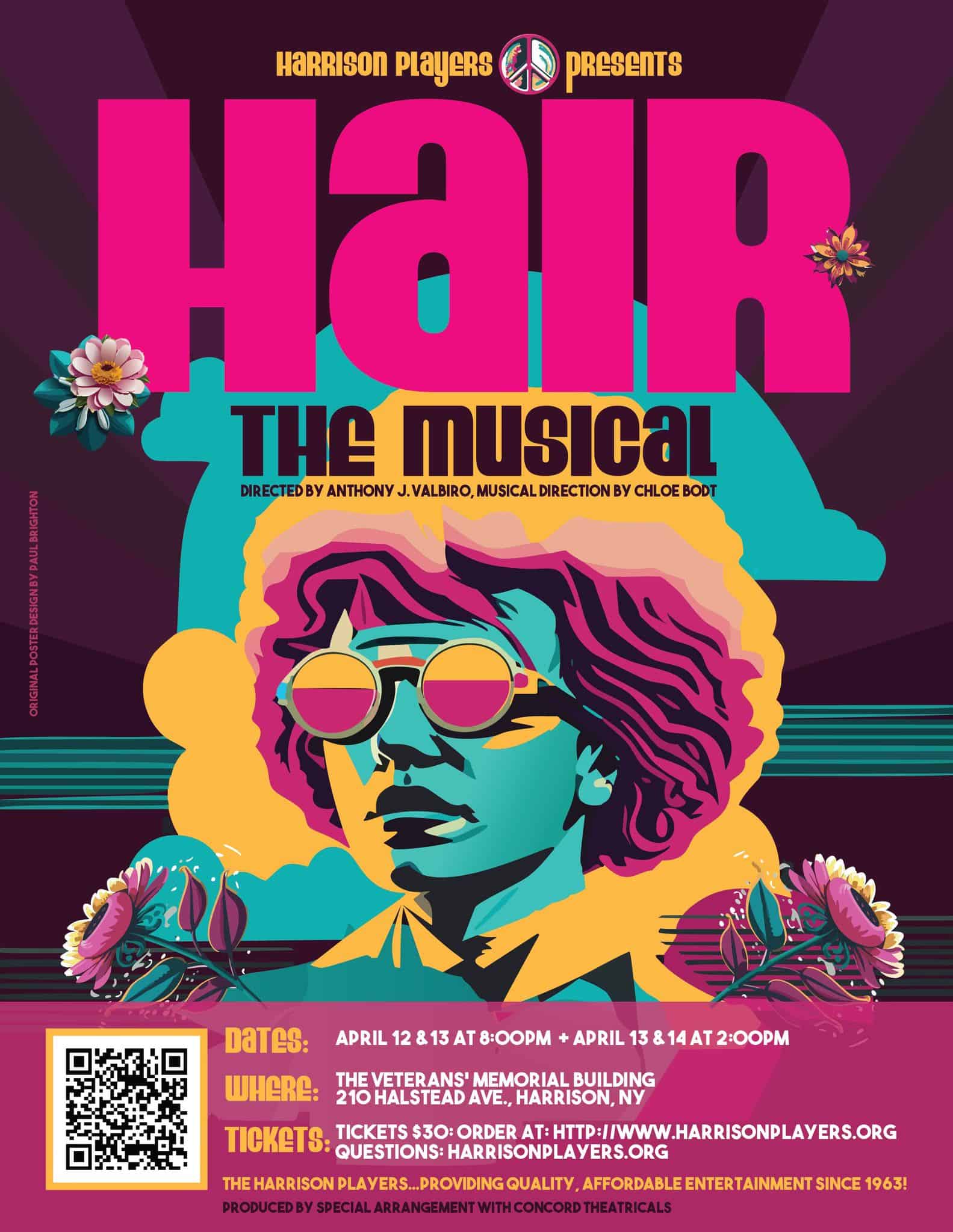 The Harrison Players Community Theatre Group Presents: “HAIR: THE MUSICAL” April 12,13,14 The Harrison Players Community Theatre Group Presents: “HAIR: THE MUSICAL” April 12,13,14