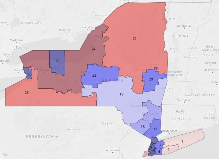 NY State Legislature Approves Congressional Maps with Slight Modifications from Ind. Commission Maps; Some Changes Upstate-Minor Changes to NY-16; No Changes to NY-17