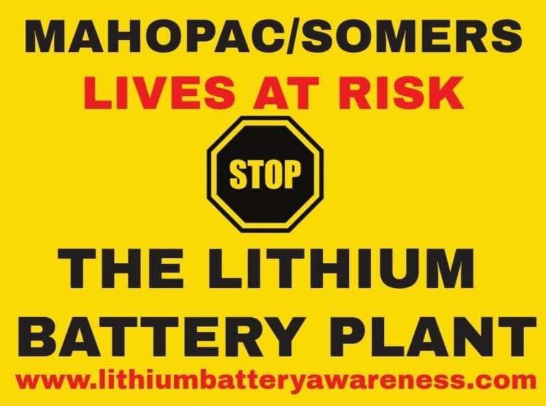 Somers & Mahopac Residents Speak Out Against “Massive” Lithium Battery Farm