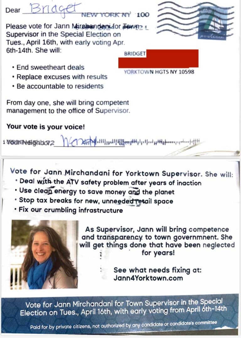 Yorktown Republicans Say Mirchandani Mailer Violates Election Law