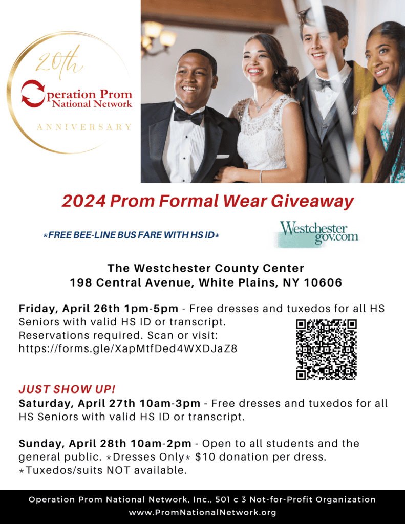 Operation Prom Dress and Tuxedo Giveaway Coming to Westchester County ...