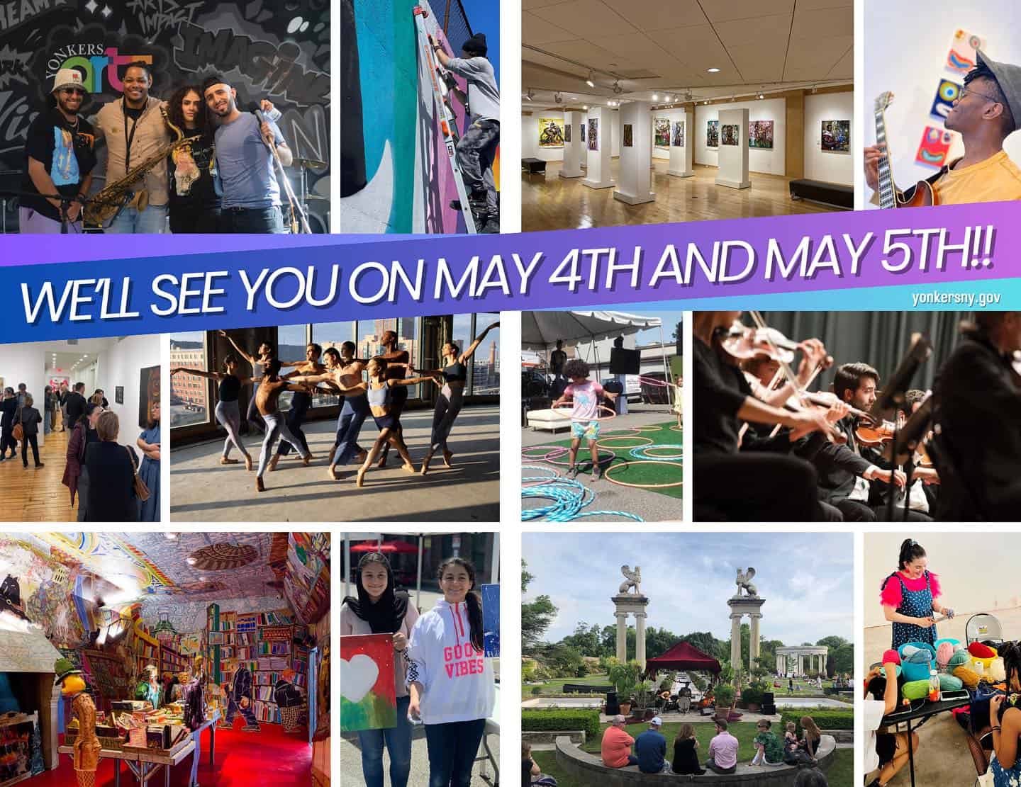 Yonkers Arts Weekend is Here -May 3 & 4 Yonkers Arts Weekend is Here -May 3 & 4
