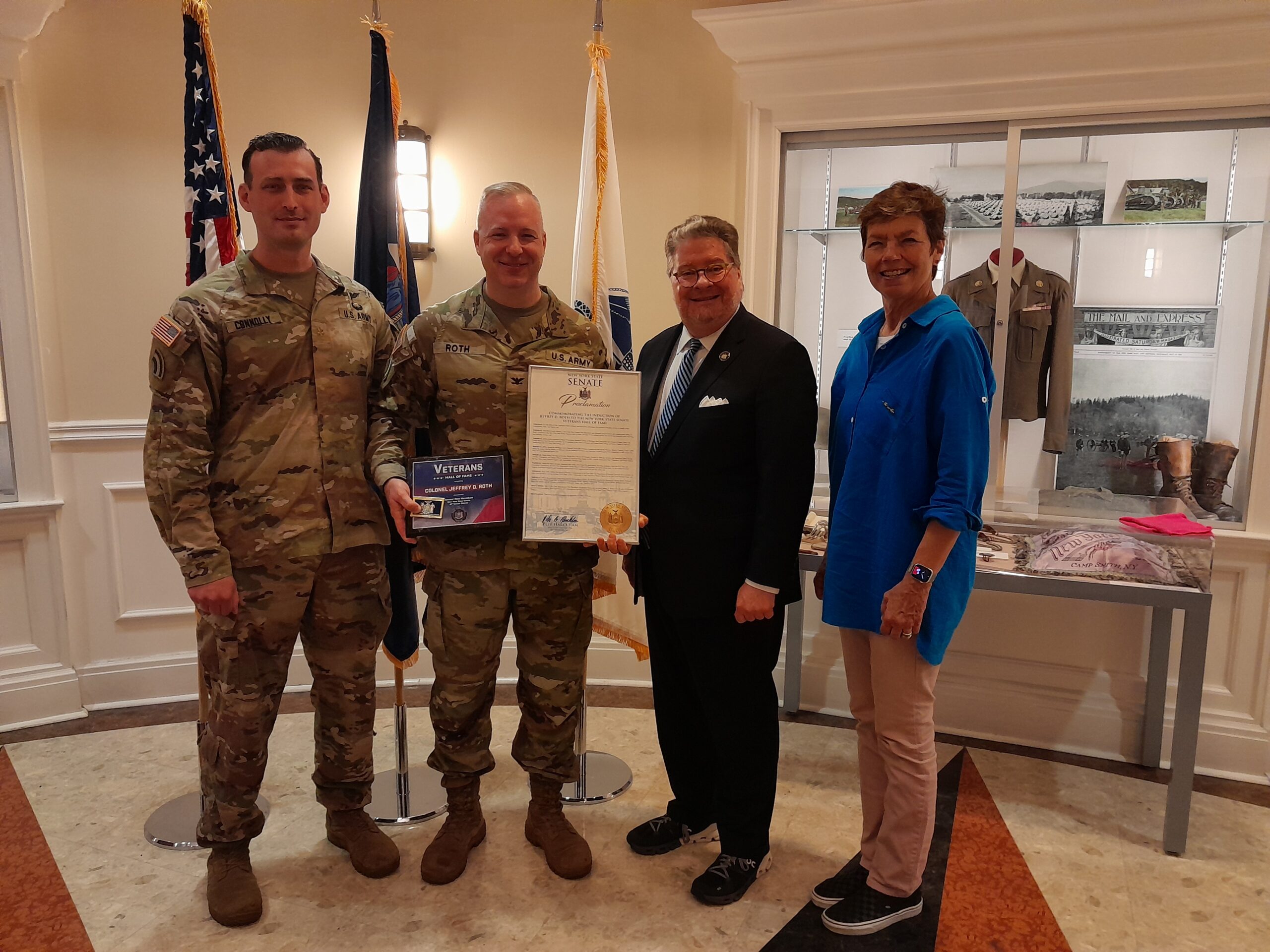 Harckham Nominates Col Jeffrey Roth Into NY Senate Veterans Hall of Fame Harckham Nominates Col Jeffrey Roth Into NY Senate Veterans Hall of Fame