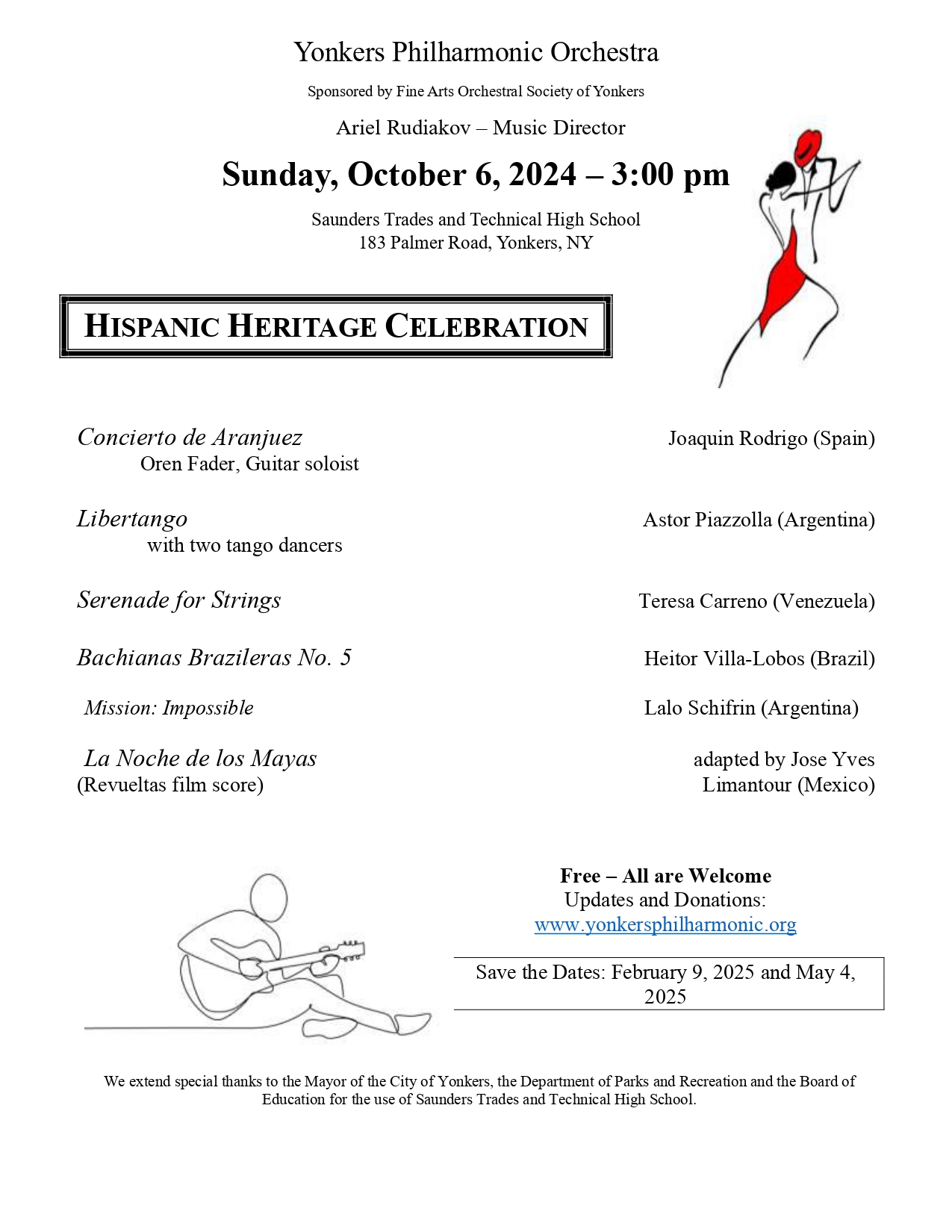 Celebrate Hispanic Heritage with the Yonkers Philharmonic Orchestra Celebrate Hispanic Heritage with the Yonkers Philharmonic Orchestra
