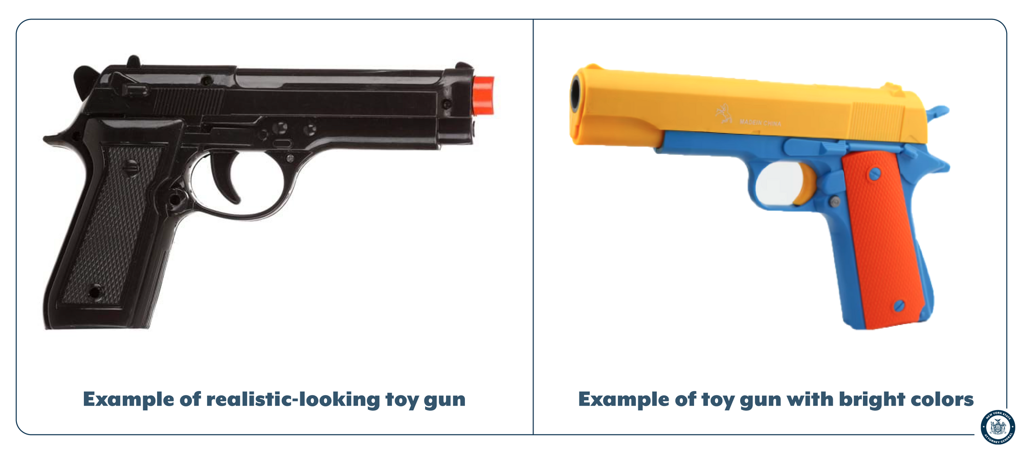 NY AG James: Don’t Sell Realistic Looking Toy Guns Ahead of Halloween NY AG James: Don’t Sell Realistic Looking Toy Guns Ahead of Halloween