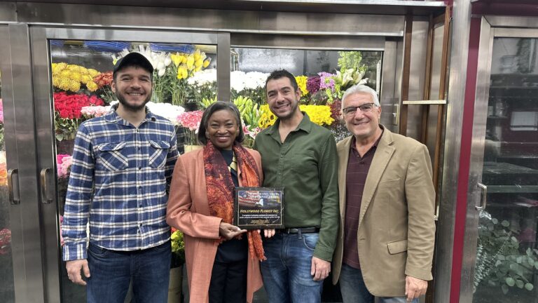 Majority Leader Stewart-Cousins Honors 100 Year Old Yonkers Business, Hollywood Florist