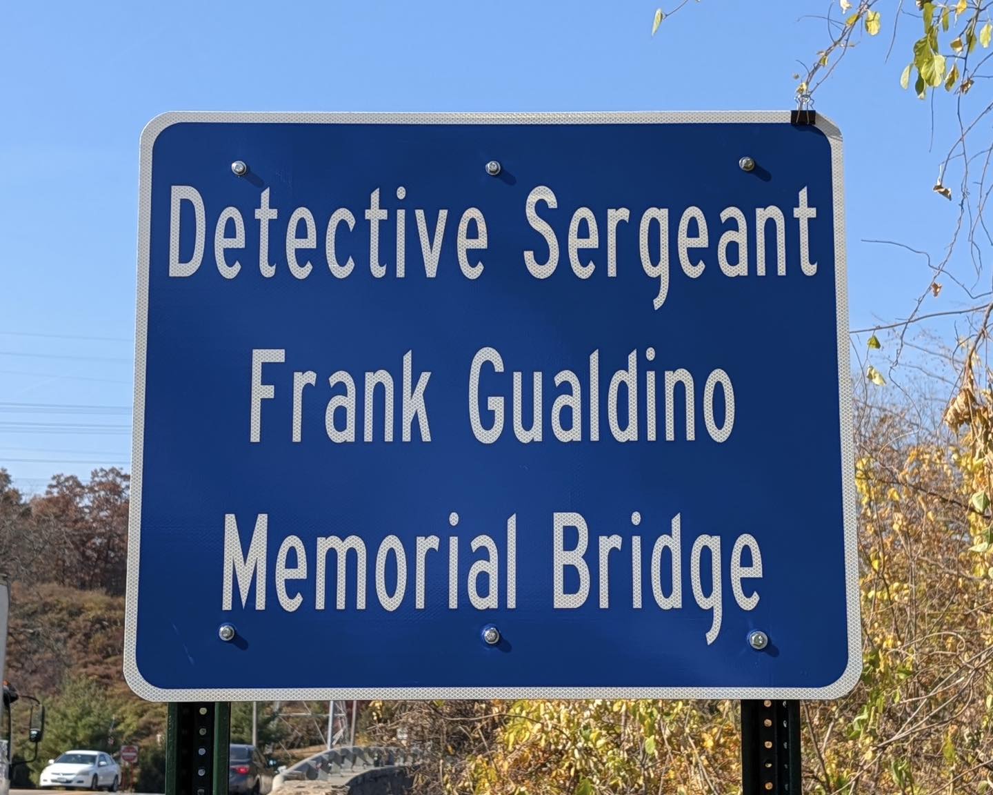 Yonkers Police Department Holds Bridge Re-Naming Ceremony in Memory of Detective Sergeant Frank Gualdino Yonkers Police Department Holds Bridge Re-Naming Ceremony in Memory of Detective Sergeant Frank Gualdino