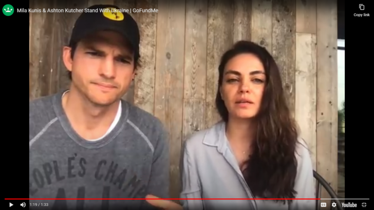 Mila Kunis-Ashton Kutcher Ukraine GoFundMe Reaches $37 Million