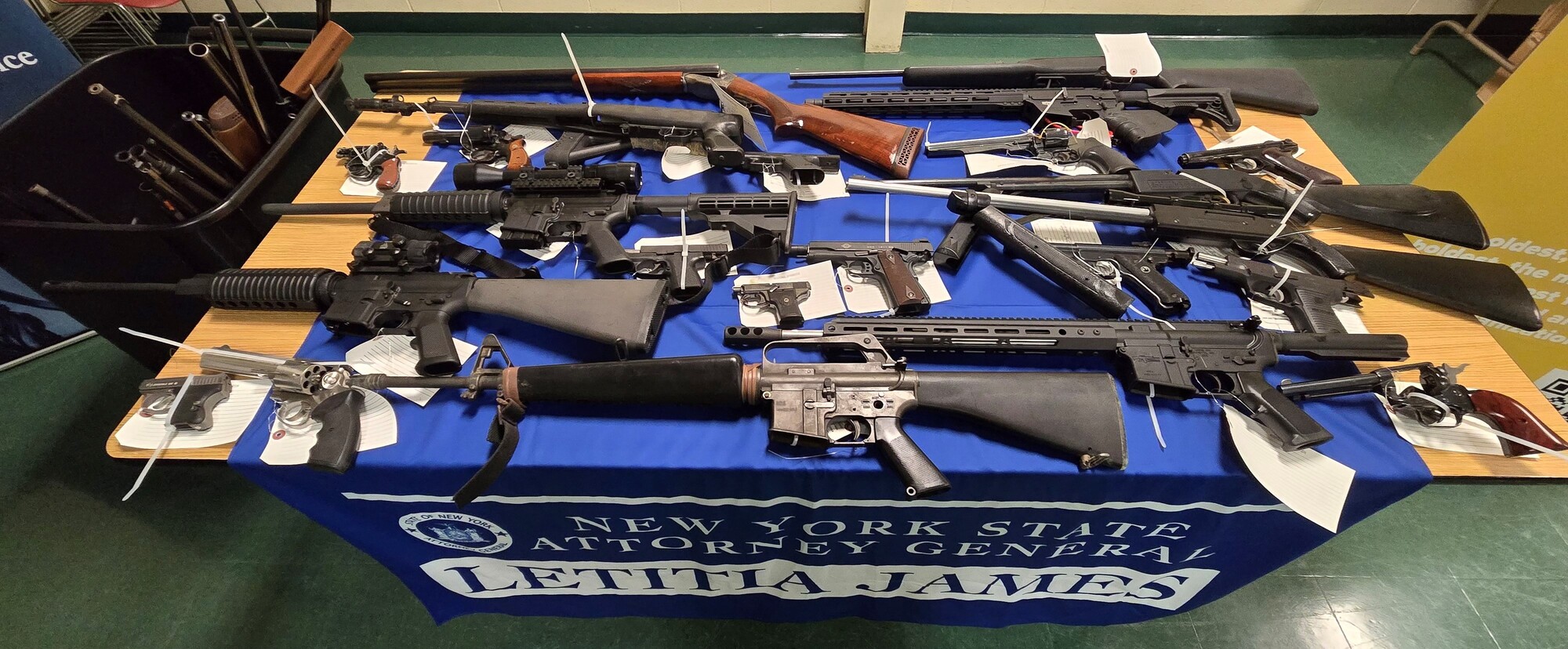 Attorney General James Announces 103 Guns Turned in at Peekskill Gun Buyback Attorney General James Announces 103 Guns Turned in at Peekskill Gun Buyback