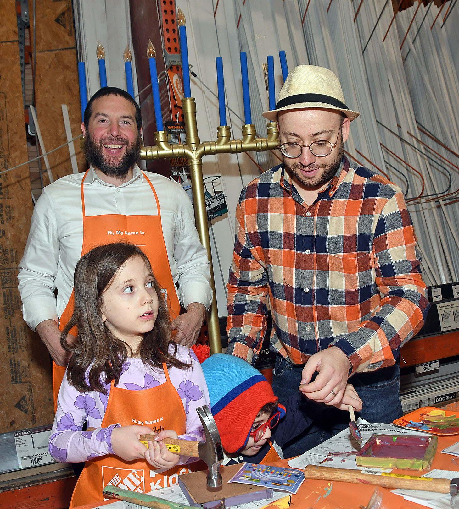 Home Depot Hosts Dreidel Making Party, In Preparation for Chanukah Home Depot Hosts Dreidel Making Party, In Preparation for Chanukah