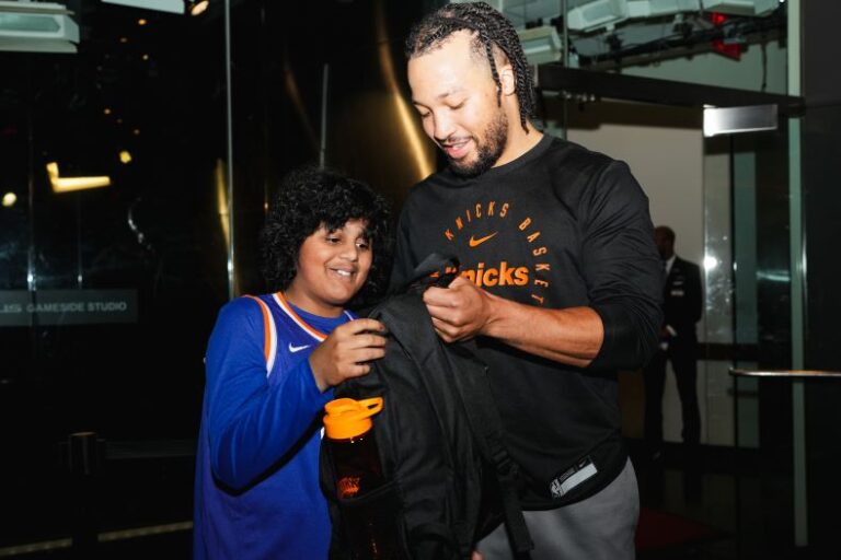 Yonkers 13-Year-Old Caleb Sangster Becomes Honorary Knicks Coach Through Make-A-Wish and Garden of Dreams Foundation