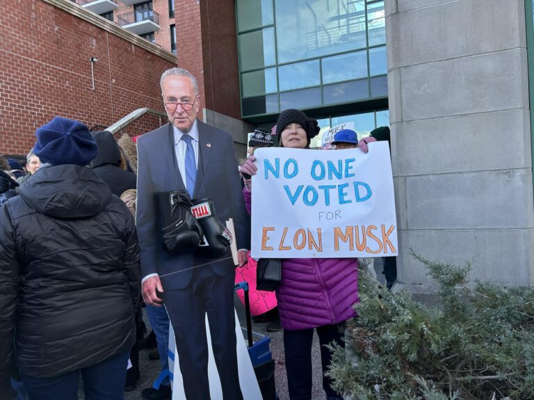 Progressives Flood Senator Schumer’s Peekskill Office -Demand A Fight Against Trump & Musk