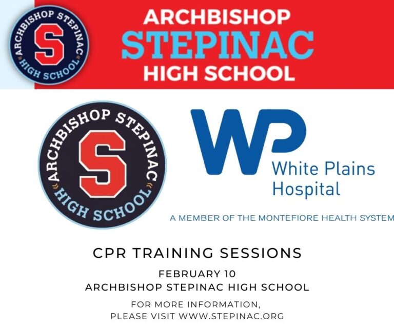 Stepinac High School and White Plains Hospital Partner to Teach Life-Saving Hands-Only CPR Skills