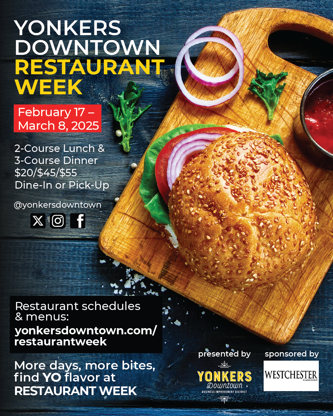 YONKERS DOWNTOWN RESTAURANT WEEK IS BACK AND WITH NEW RESTAURANTS! YONKERS DOWNTOWN RESTAURANT WEEK IS BACK AND WITH NEW RESTAURANTS!