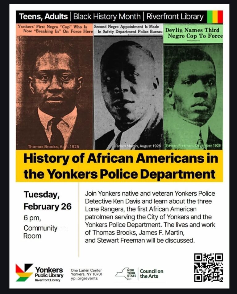 History of African-Americans in the Yonkers Police Department -Feb. 26