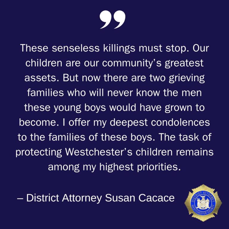 Yonkers Resident Indicted in Fatal Stabbings of Two 16-Year-Old Boys Last Month