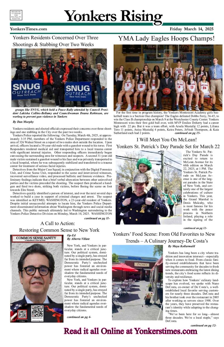 Yonkers Rising March 14, 2025 PDF
