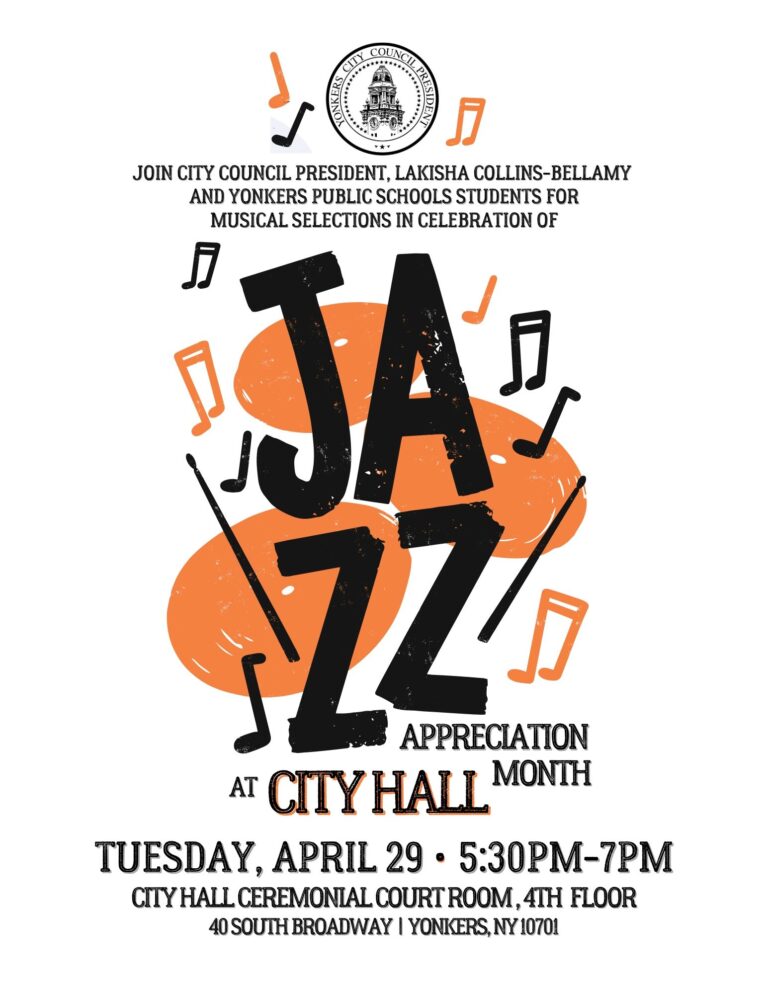 City Council President Collins-Bellamy and YPS Students Present Jazz Appreciation at City Hall Tonight-5:30 pm