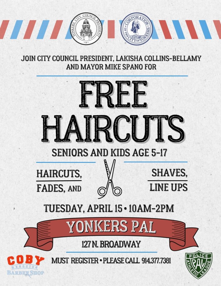 Free Haircuts at the Yonkers PAL!