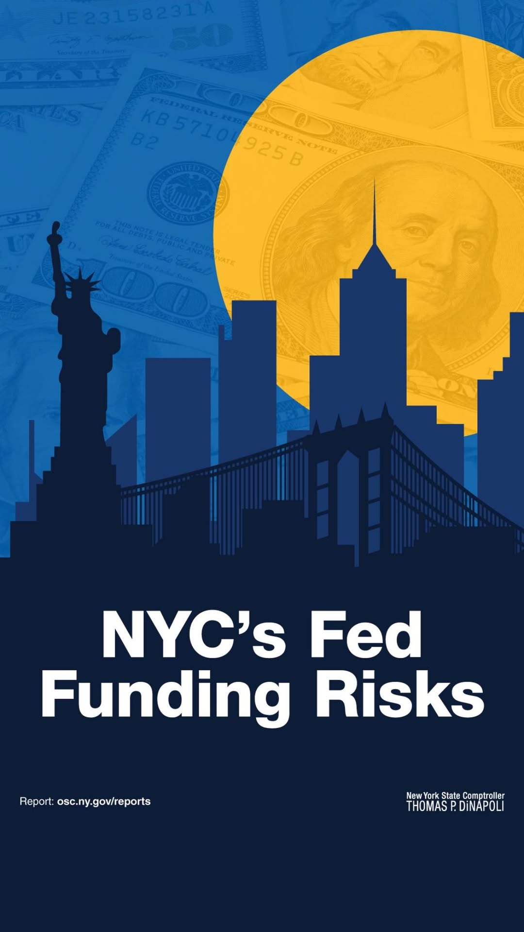 DiNAPOLI RELEASES ANALYSIS OF FEDERAL FUNDING FOR NEW YORK CITY DiNAPOLI RELEASES ANALYSIS OF FEDERAL FUNDING FOR NEW YORK CITY