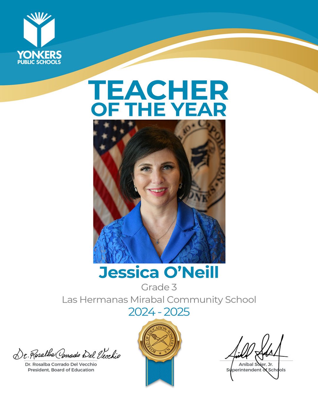 Three Yonkers Educators Named YPS Teachers of the Year Three Yonkers Educators Named YPS Teachers of the Year