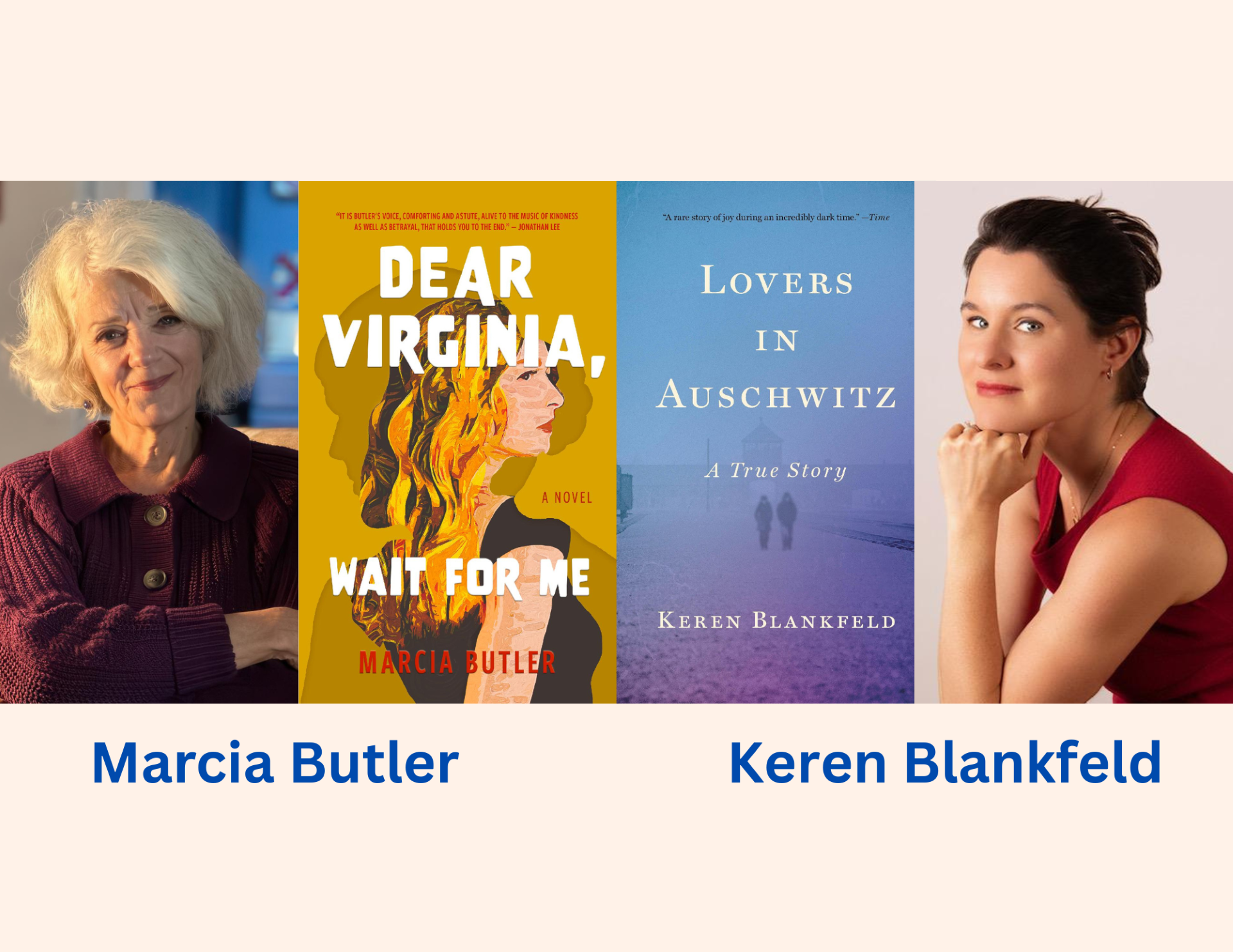 Authors in Conversation at the Harrison Library June 21 Marcia Butler & Keren Blankfeld Authors in Conversation at the Harrison Library June 21 Marcia Butler & Keren Blankfeld