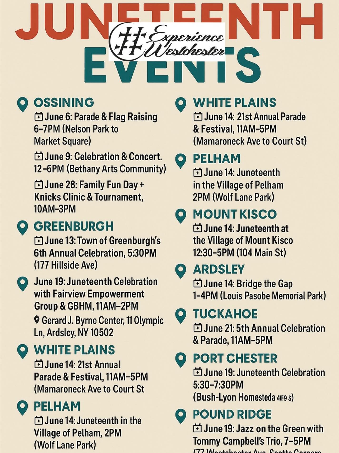 Juneteenth Events in Westchester County Juneteenth Events in Westchester County