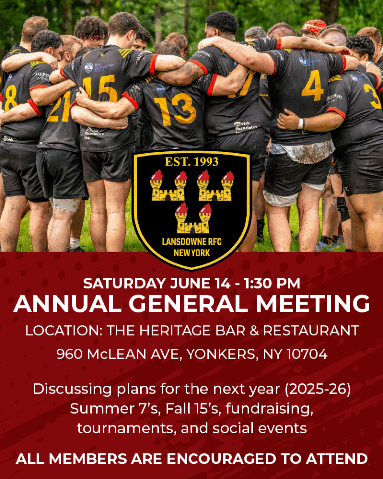Lansdowne Rugby Football Club Annual General Meeting