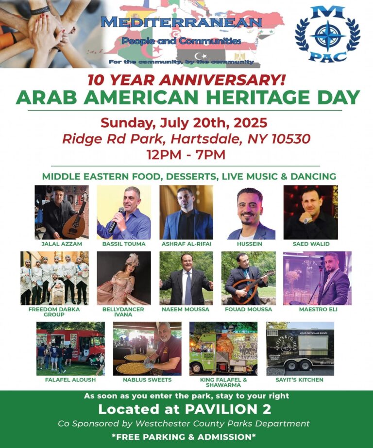 The 10th Annual Arab American Festival Brings Mediterranean Flavors, Music and Dance to Hartsdale-July 20