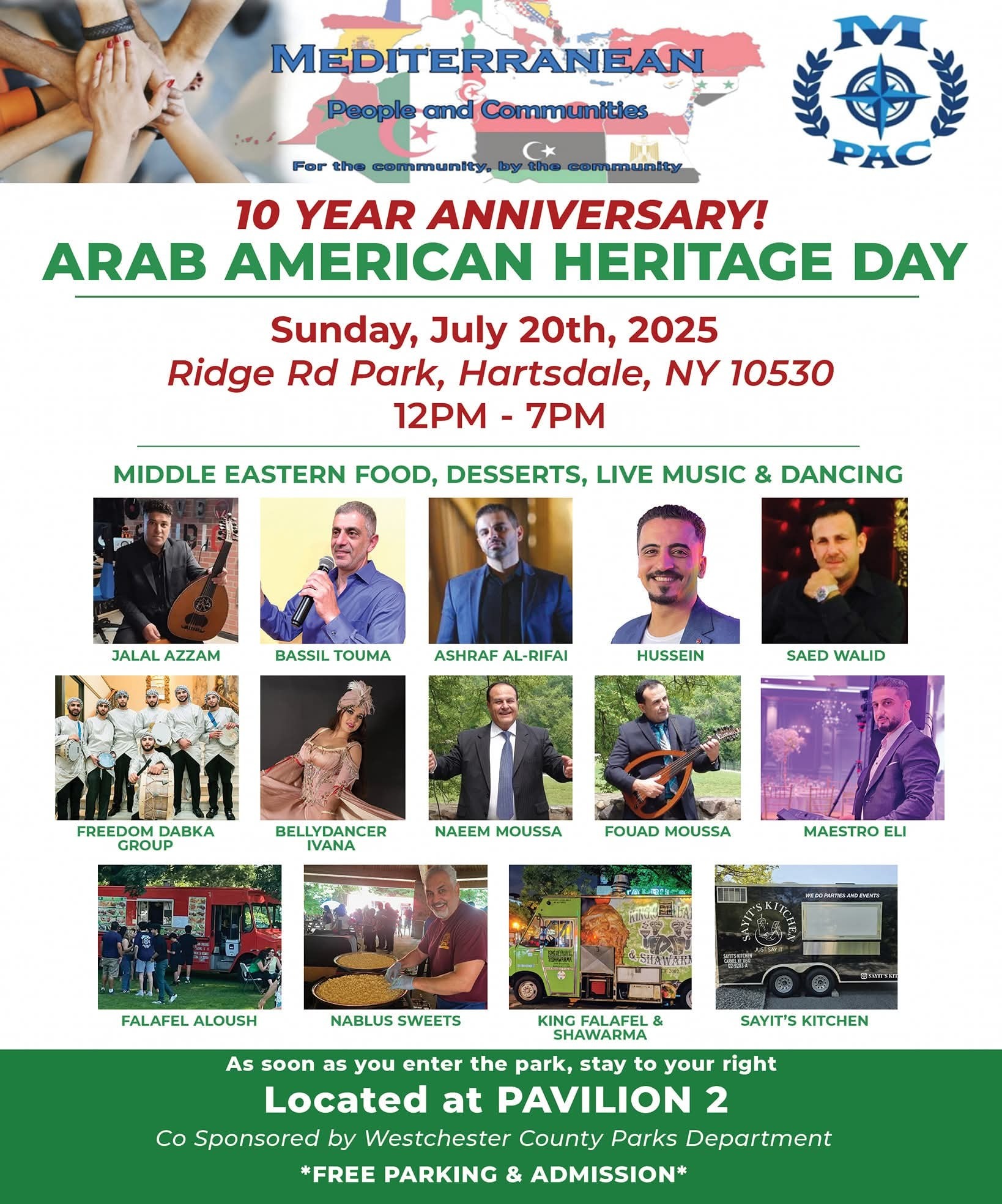The 10th Annual Arab American Festival Brings Mediterranean Flavors, Music and Dance to Hartsdale-July 20 The 10th Annual Arab American Festival Brings Mediterranean Flavors, Music and Dance to Hartsdale-July 20