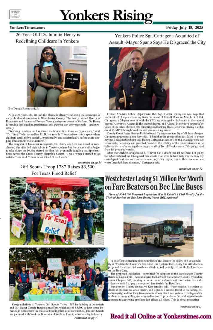 Yonkers Rising July 18, 2025 PDF