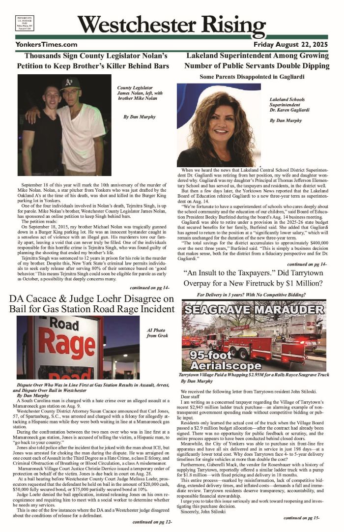 Westchester Rising August 22, 2025 PDF