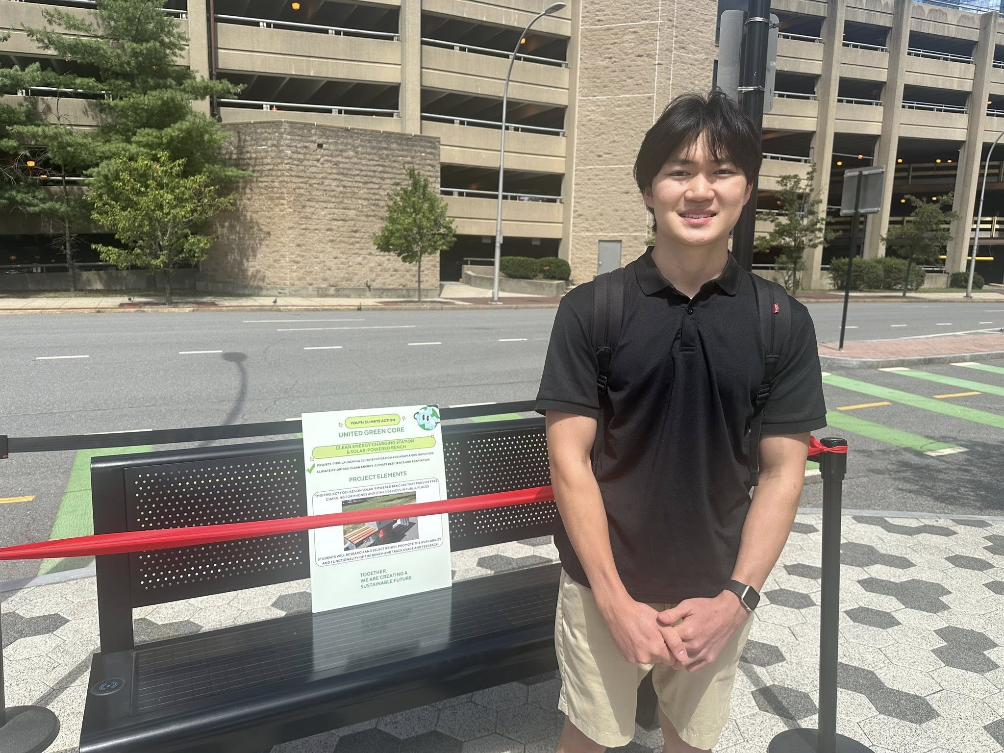 White Plains High School Senior Maximilian Mui Brings Renewable Energy Bench to the City White Plains High School Senior Maximilian Mui Brings Renewable Energy Bench to the City