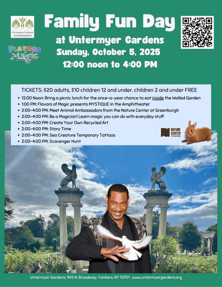 Enjoy Family Fun Day at Untermyer Gardens October 5