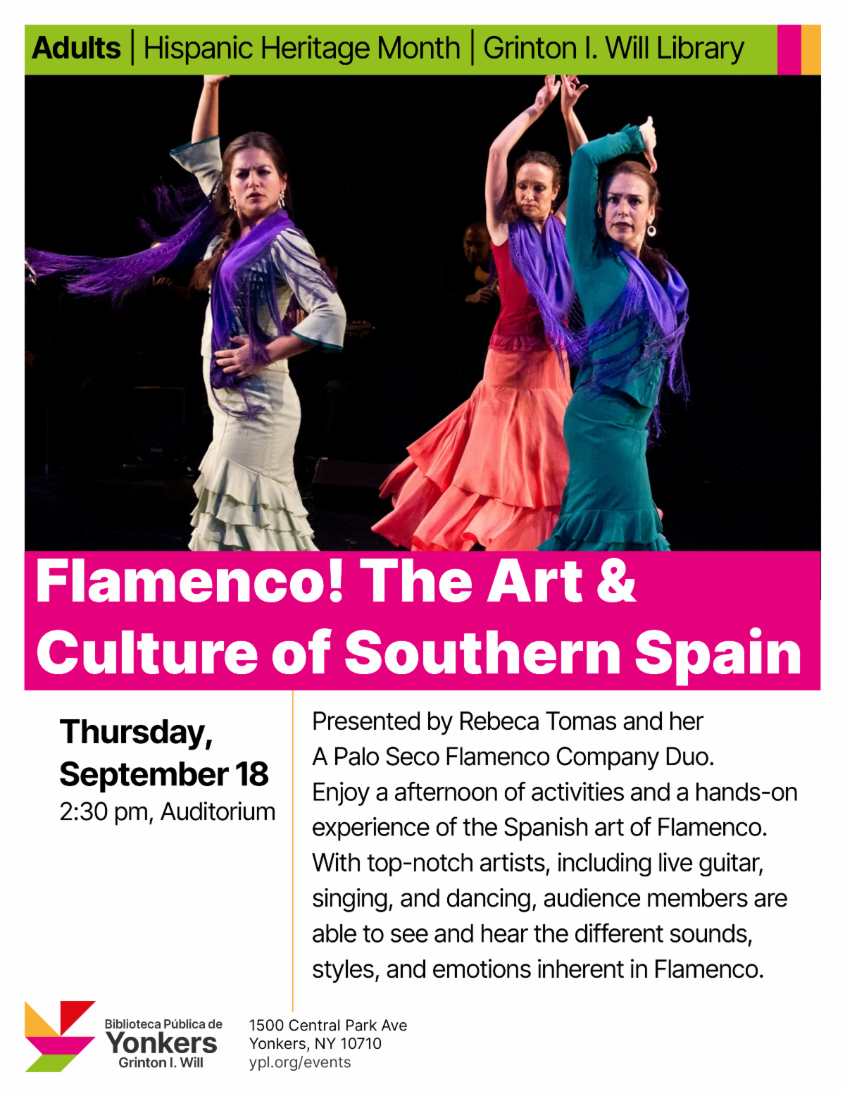 Flamenco! The Art & Culture of Southern Spain: Thursday, September 18 Flamenco! The Art & Culture of Southern Spain: Thursday, September 18