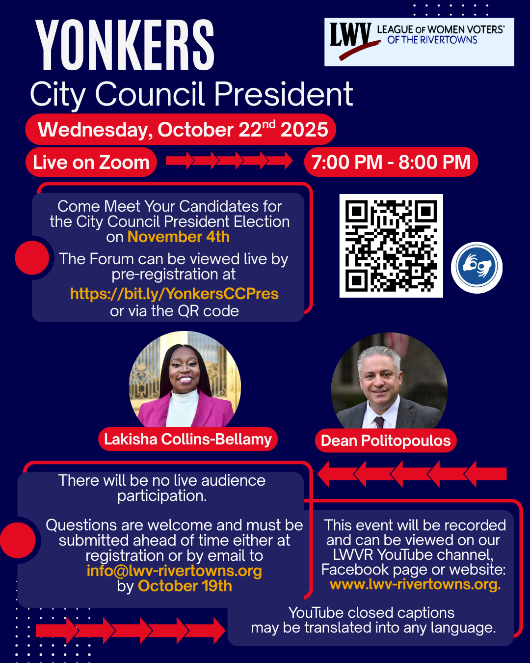 Yonkers City Council President Debate-Oct. 22 Yonkers City Council President Debate-Oct. 22