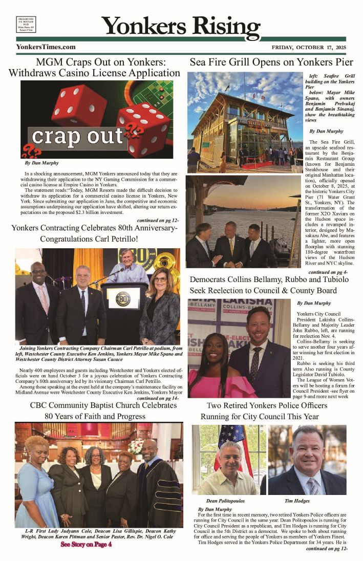 Yonkers Rising October 17, 2025 PDF