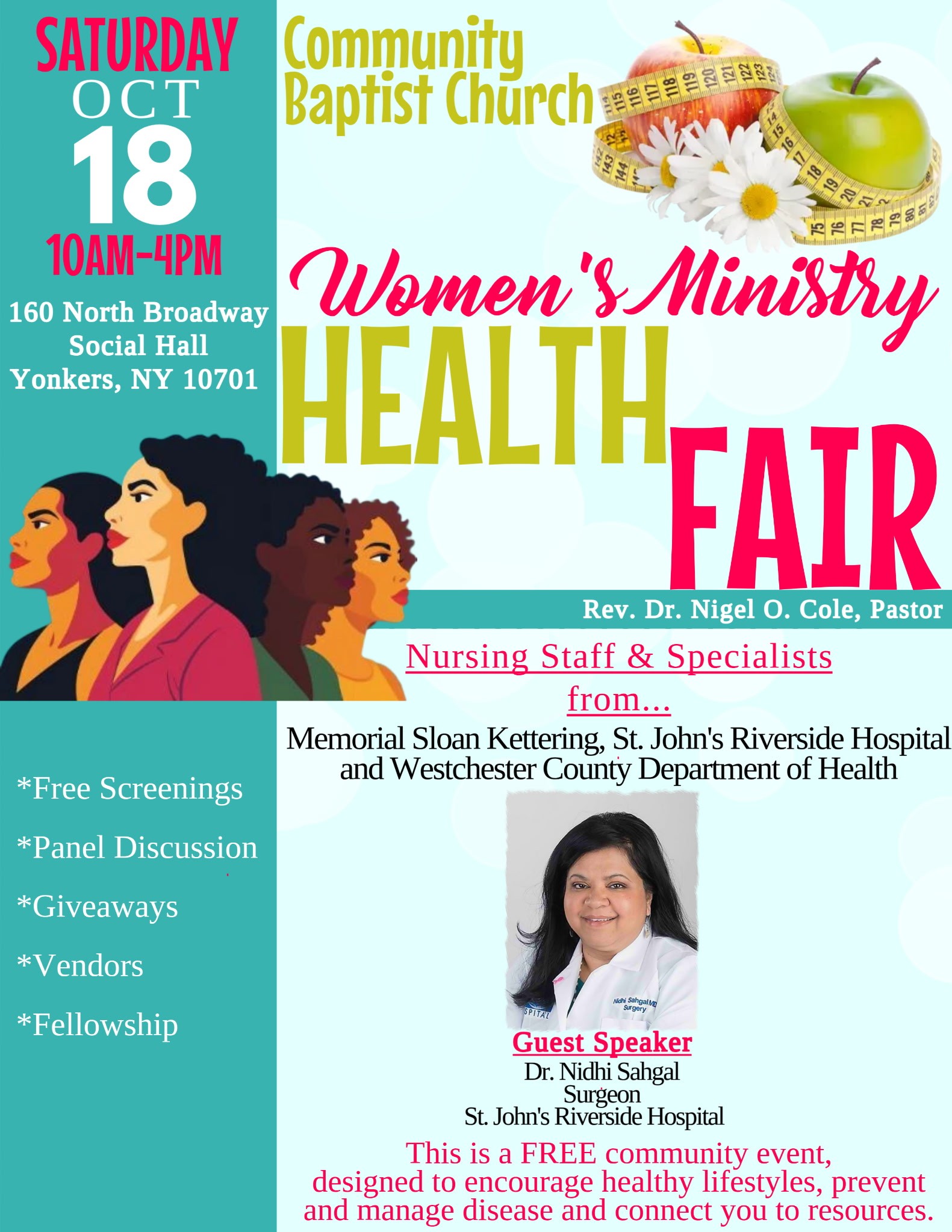 Community Baptist Church-Free Women’s Ministry Health Fair Community Baptist Church-Free Women’s Ministry Health Fair