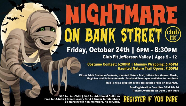 Nightmare on Bank Street at Club Fit Jefferson Valley! 