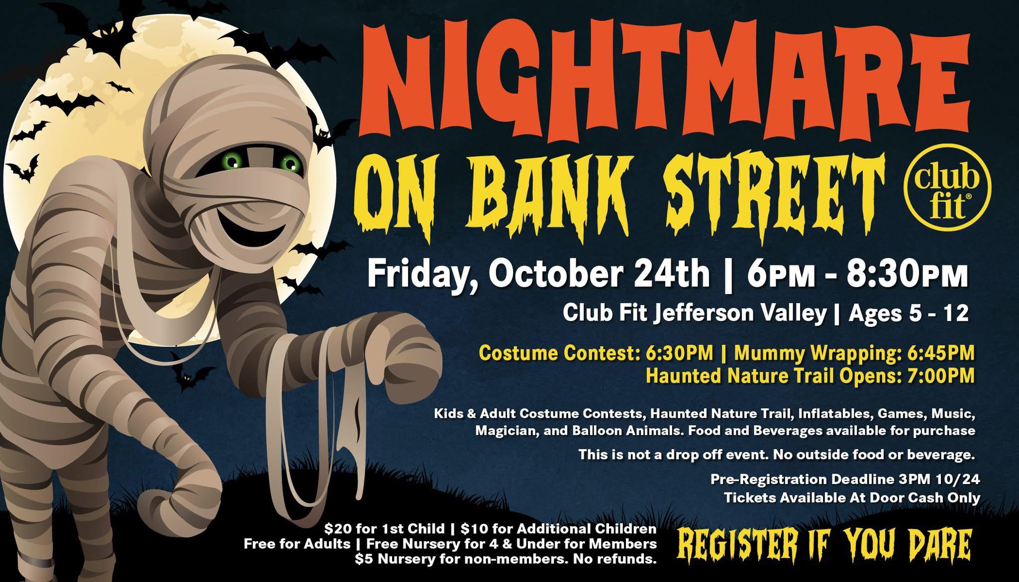 Nightmare on Bank Street at Club Fit Jefferson Valley! Nightmare on Bank Street at Club Fit Jefferson Valley!