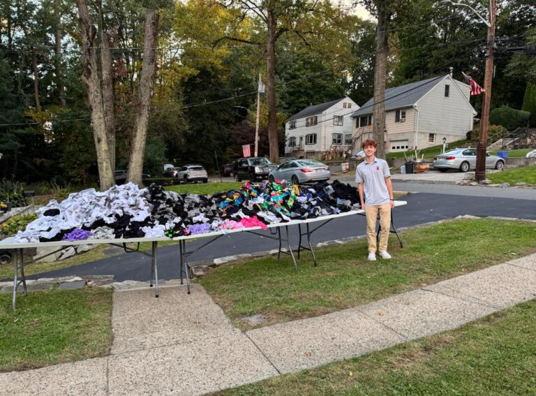 Stepinac Senior from Yonkers Collects 2,000 Pairs of Socks for Those in Need