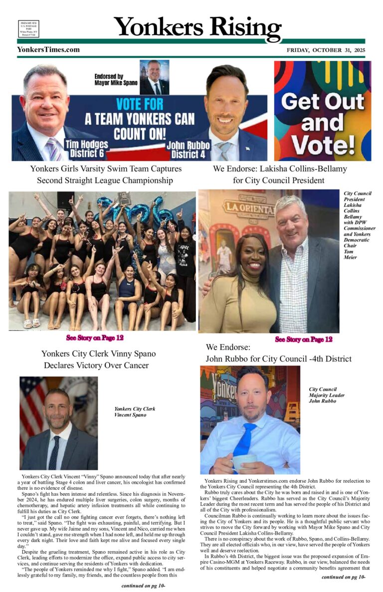 Yonkers Rising October 31, 2025 PDF