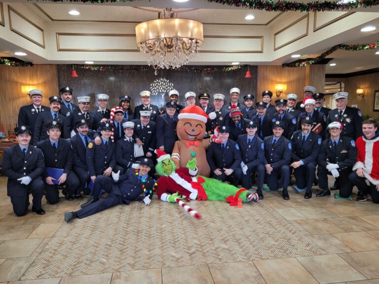 Yonkers Fire Department Bring Holiday Cheer to Seniors