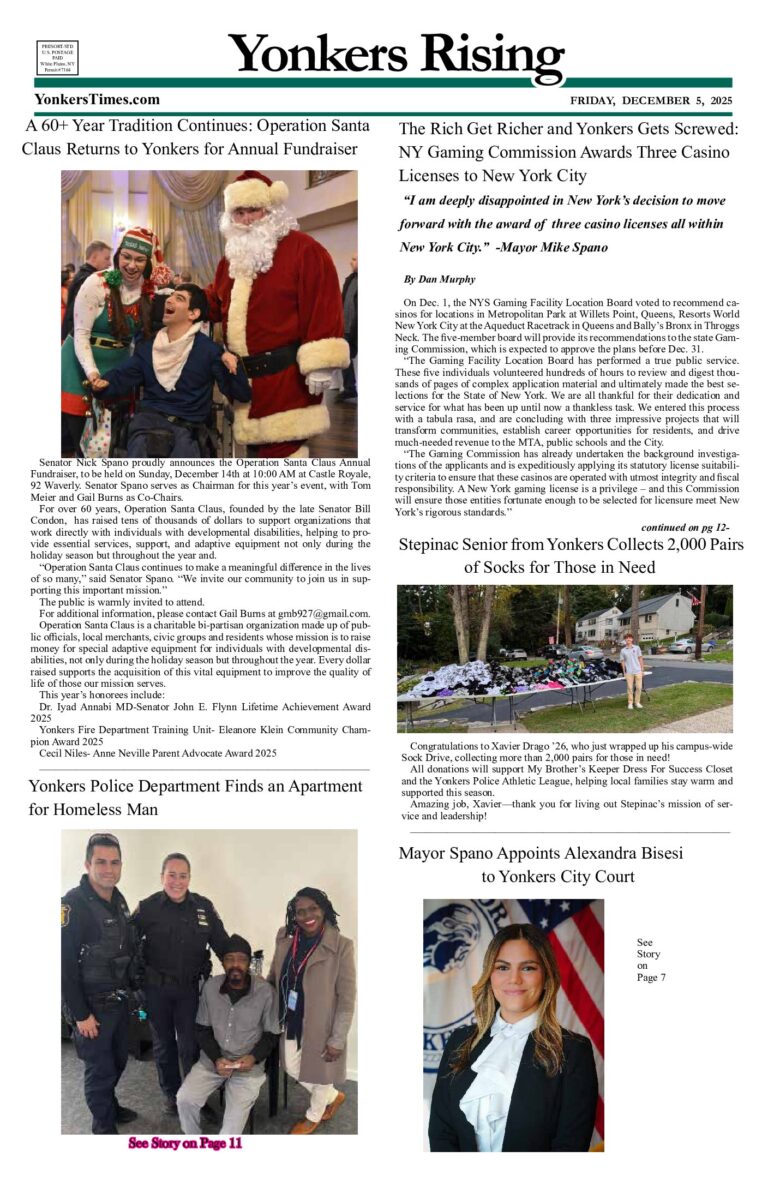 Yonkers Rising December 5, 2025 PDF
